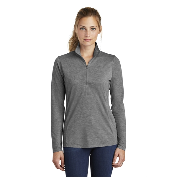 Sport-tek ® Ladies Posicharge ® Tri-blend Wicking 1/4-zip Pullover