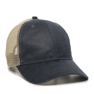 Weathered Canvas Mesh Back Cap